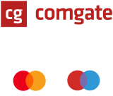 Akceptujeme Visa, Mastercard, Maestro a rychlou platbu Comgate
