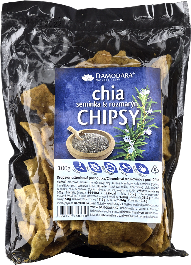 Chipsy s Chia Semínky 100g