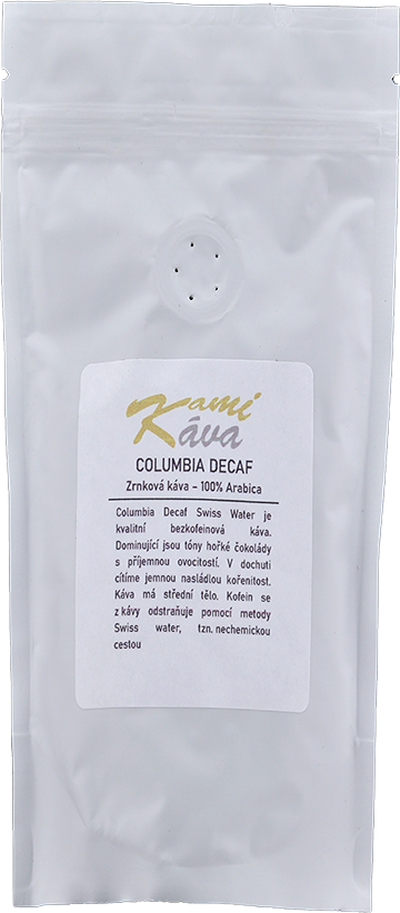 Columbia Decaf 100g zrnková (bezkofeinovvá káva)