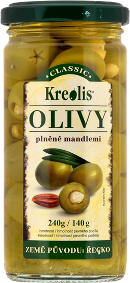 Olivy plněné mandlemi 240g